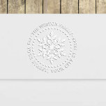 Winter Holidays Snowflake Snow Name Return Address Embosser<br><div class="desc">Festive Winter Holidays Snowflake Name Return Address Embosser ========</div>