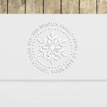 Winter Holidays Snowflake Snow Name Return Address Embosser<br><div class="desc">Festive Winter Holidays Snowflake Name Return Address Embosser =========</div>
