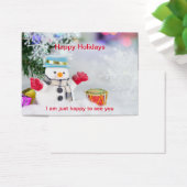 Winter Holidays Snowman Greeting (Desk)