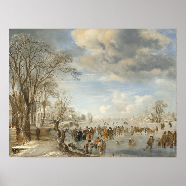 Winter Holland - Aert van der Neer Fine Art Poster (Front)