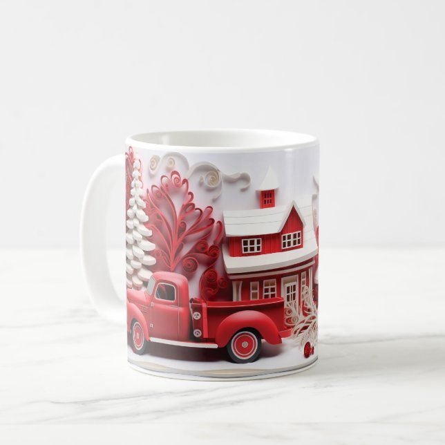  Winter Homestead Christmas Holiday Mug (Front Left)