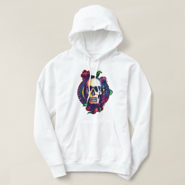 Winter hoodie with a stylish and mysterious design (Design Front)