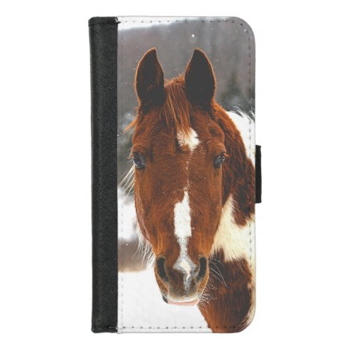 Winter Horse Animals iPhone 87 Wallet Case