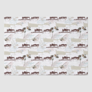 Winter Horse Farm Magnolias Tissue Paper