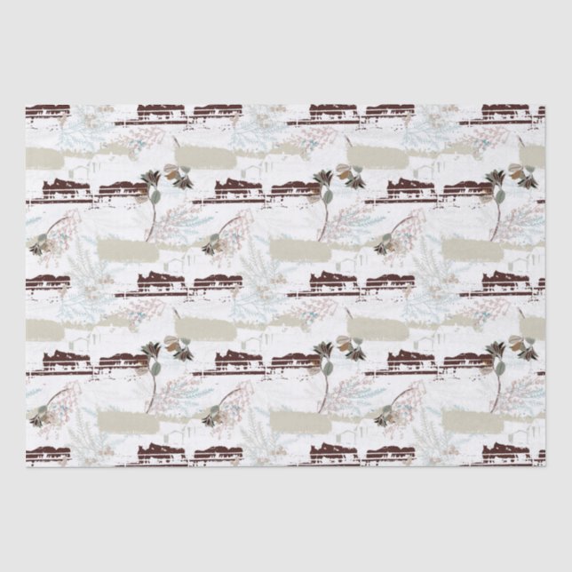 Winter Horse Farm Magnolias  Tissue Paper (Front)