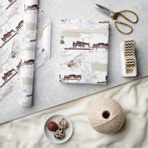 Winter Horse Farm Magnolias  Wrapping Paper