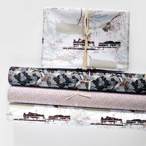 Winter Horse Farm Magnolias  Wrapping Paper Sheets