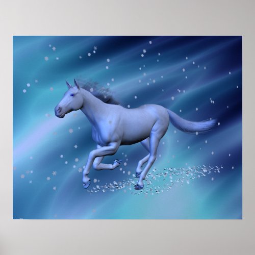 Winter Horse Poster