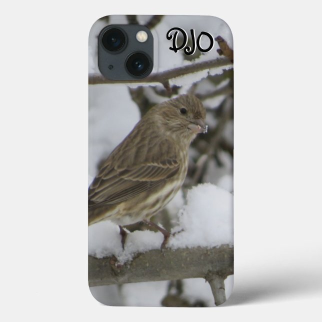 Winter House Finch Case-Mate iPhone Case (Back)