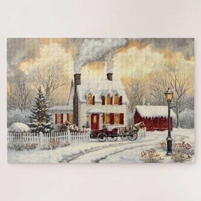 Winter House Puzzle (Horizontal)