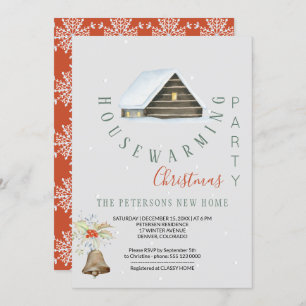 Winter Housewarming Christmas Party Modern Invitation