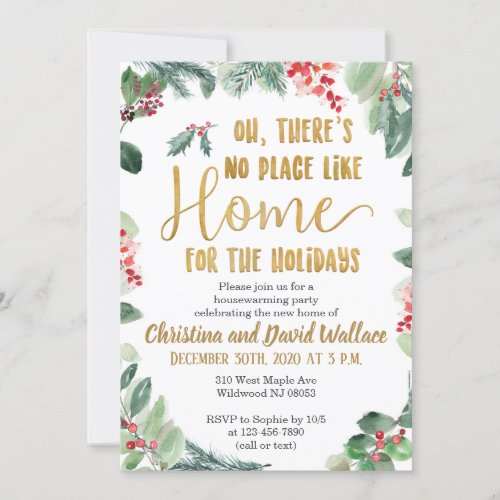 Winter Housewarming Party Invitations
