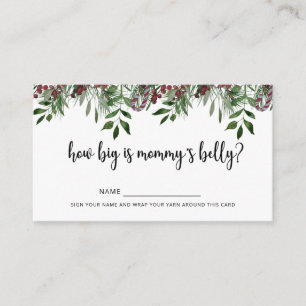 Winter how big is mommy's belly enclosure card