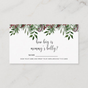 Winter how big is mommy's belly enclosure card