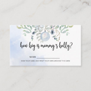 Winter how big is mommy's belly enclosure card
