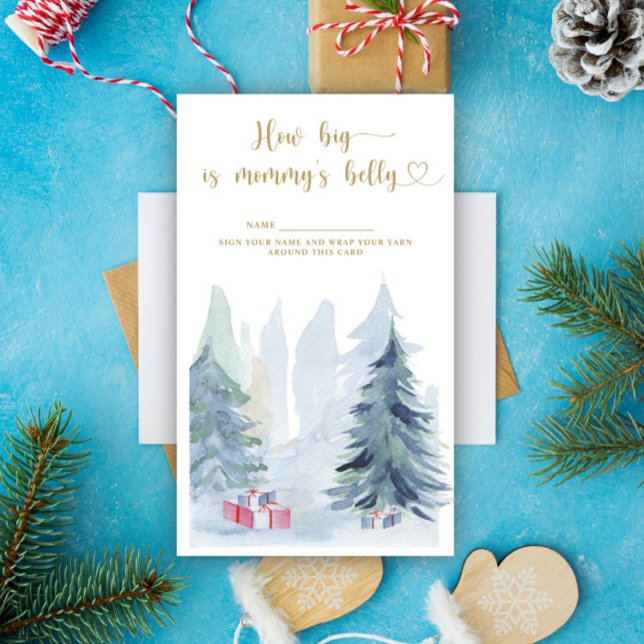 Winter how big is mommy's belly  enclosure card (Creator Uploaded)