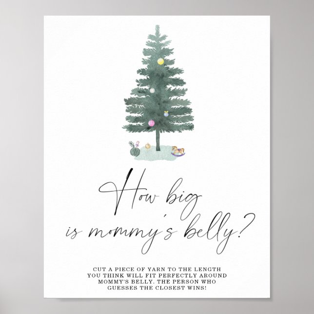 Winter how big is mommy's belly game poster (Front)