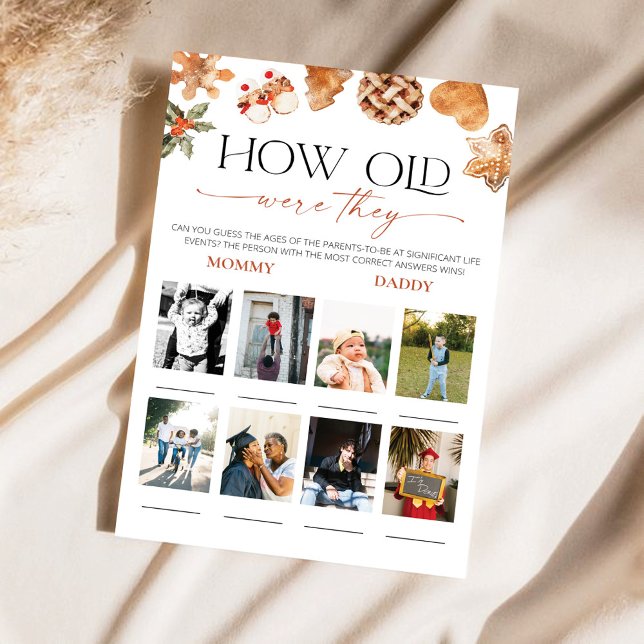 Winter How Old Were They Baby Shower Game (Creator Uploaded)