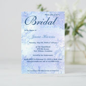 winter ice blue elegant bridal shower invite (Standing Front)
