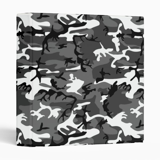 Winter Ice Camo Binder (Front/Spine)
