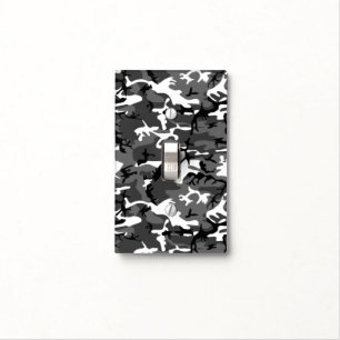 Winter Ice Camo Light Switch Cover