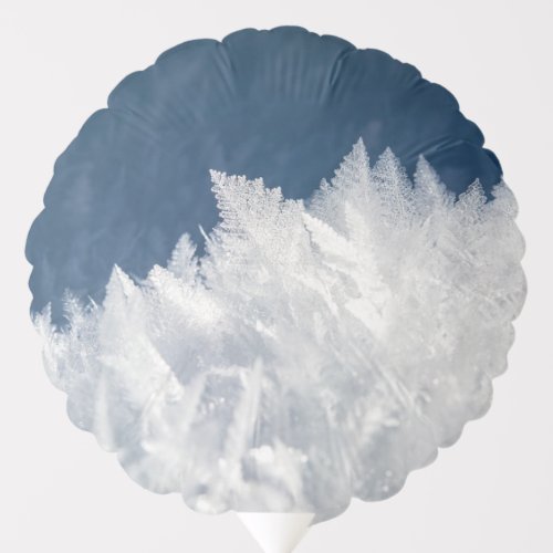 Winter Ice Crystals Balloon