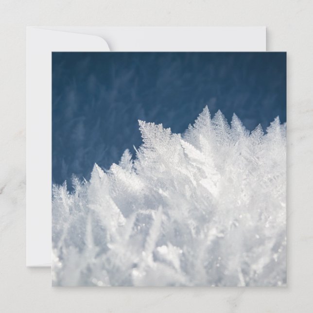 Winter Ice Crystals Card (Front)