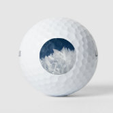 A frozen ice palace pattern. golf balls