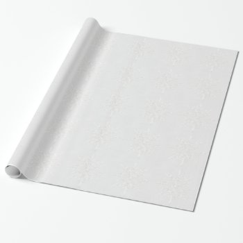 Winter Ice Crystals Silver Gray Wrapping Paper by holiday_store at Zazzle