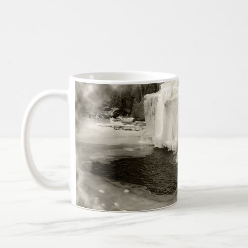 Winter Ice Formation Tannery Brook Woodstock NY Coffee Mug