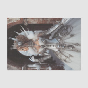 Winter Ice Queen Steampunk Victorian Industrial Tissue Paper