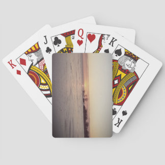 Winter Ice Sunrise on Lake Winnebago Poker Cards