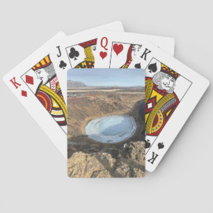 Winter Iceland Snowy Landscape Playing Cards