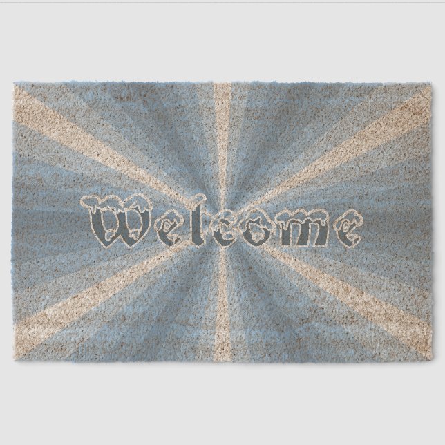 Winter Illusion Fiber Doormat (Front)