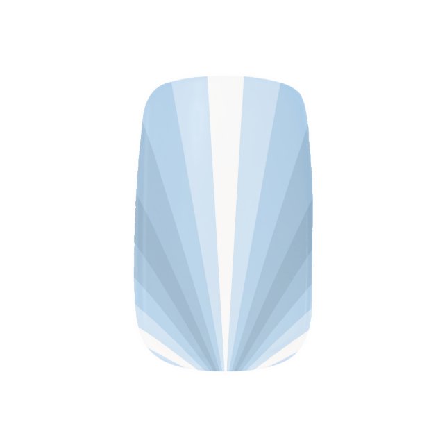 Winter Illusion Nail Acrylics Minx Nail Wraps (Left Thumb)