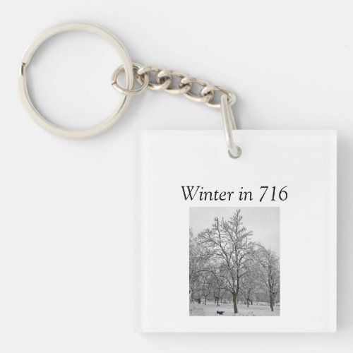 Winter in 716 Keychain