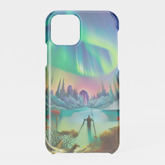 Winter in Alaska Aurora Borealis iPhone 11 Pro Case