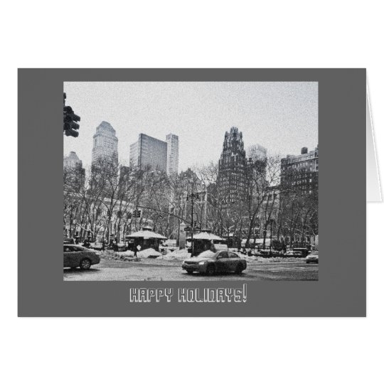 Winter in Bryant Park Photo Holiday Card