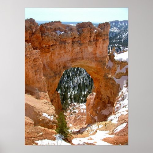 Winter in Bryce Canyon National Park Poster