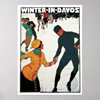 Winter In Davos Poster by SunshineDazzle at Zazzle