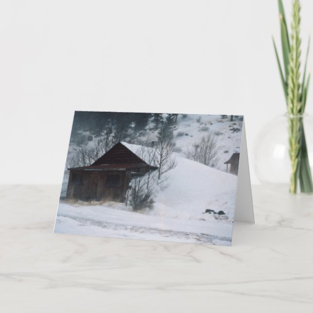 Winter in Eldora Colorado Card (Front)