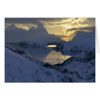 winter in fractal land cards