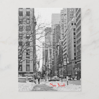 Winter in Front of NY Penn Station Postcard