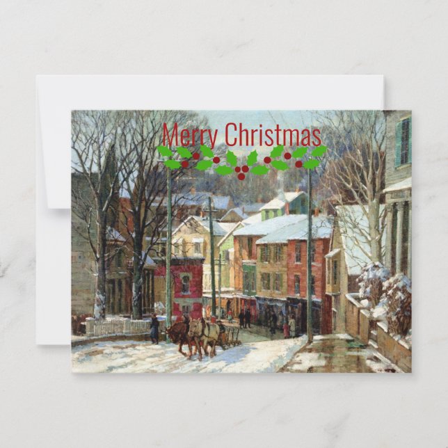 Winter in Gloucester - Merry Christmas! Holiday Card (Front)