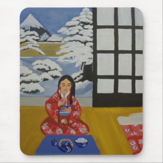 Winter in Japan Mouse Pad