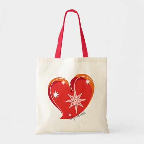 winter in love_Signature_Red Tote Bag