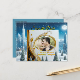WINTER in Magical Wonderland Announcement Postcard