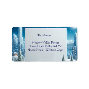 WINTER  in Magical Wonderland Label