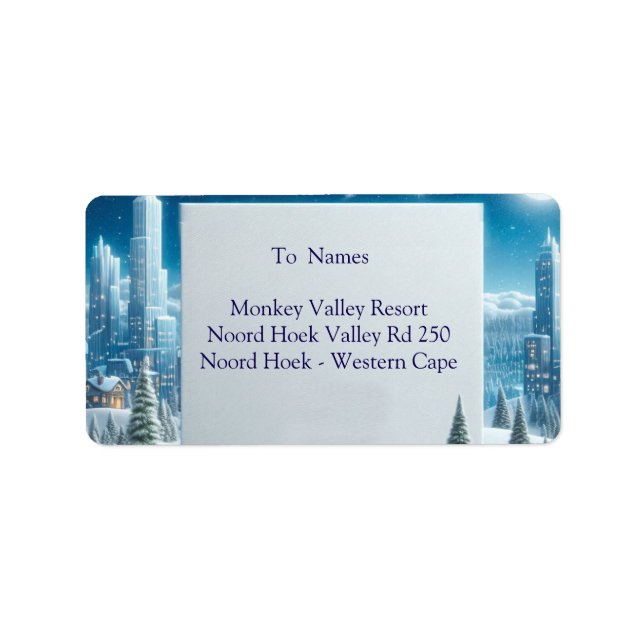 WINTER  in Magical Wonderland Label (Front)
