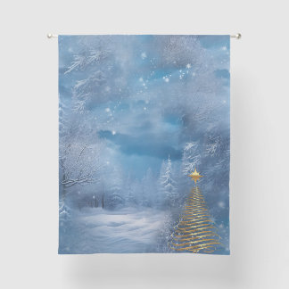 WINTER  in Magical Wonderland Sheer Curtains